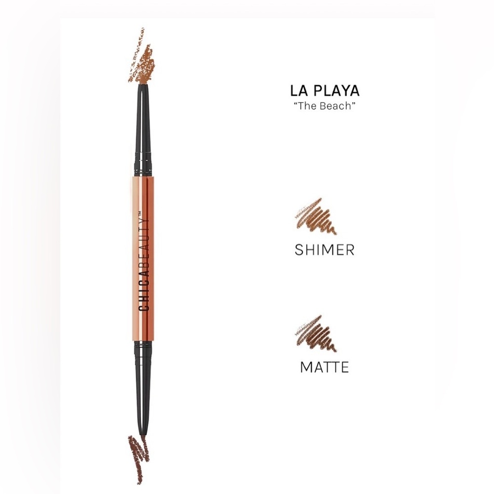 La Playa Dual-Ended eyeliner Pencil - Shimmer & Matte Brown